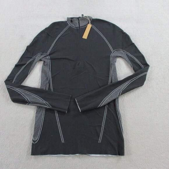 SKIMS First Layers Turtleneck Top Womens 2X-4X Onyx Black Gray Long Sleeve NWT - Picture 3 of 9